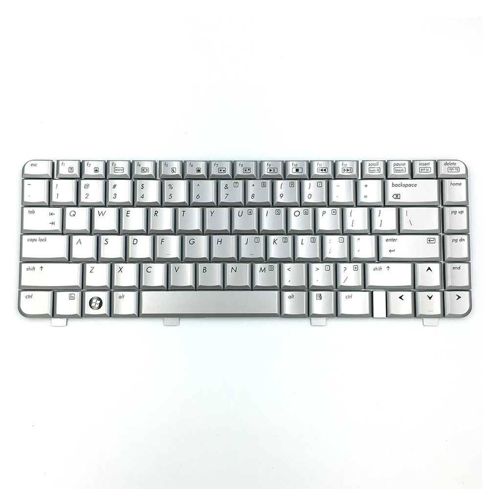 Лидер продаж, сменная клавиатура для ноутбука, подходит для клавиатуры HP DV4-1000 US Layout, серебристая