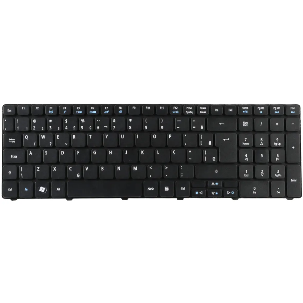 Клавиатура для ноутбука Acer Aspire 5810 BR Раскладка клавиатуры